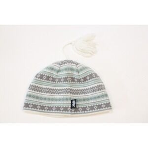 Turtle Fur Beanie Unisex OSFM Merino Wool Blend Fair Isle Ski Hat Tassel